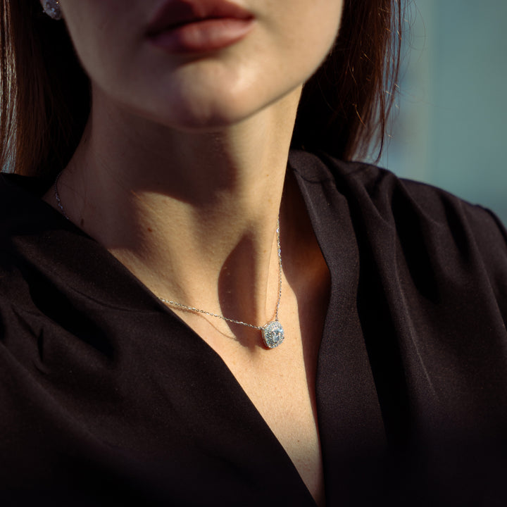 moissanite necklace