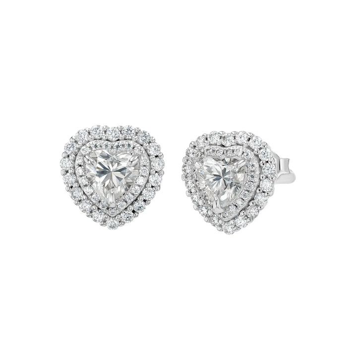Diamond & Moissanite Heart Cut Jewellery Set Summer Diamonds